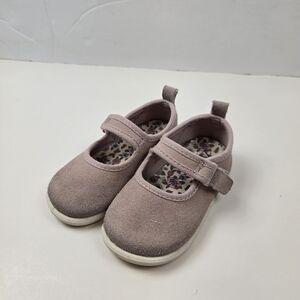 Zara Kids Pink Suede  Mary Jane Shoes Size 22 (6 US)